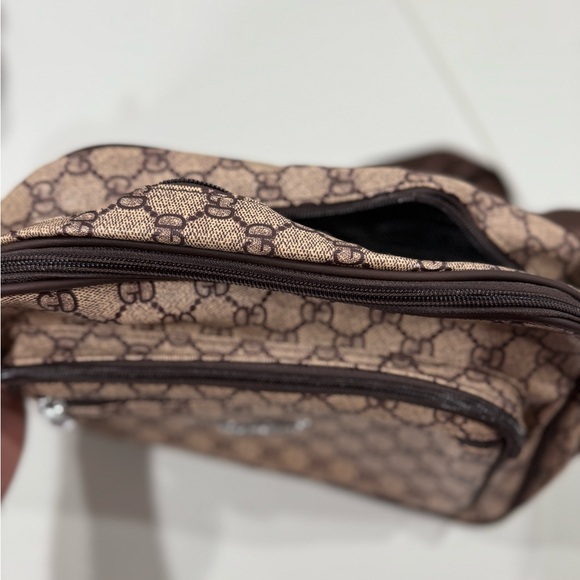 Brown Patterned Messenger Bag - Picture 4 of 4